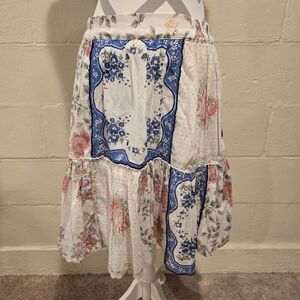 Sister Mary Women's Chiquita Skirt Patchwork Design 100% Cotton Size Small.